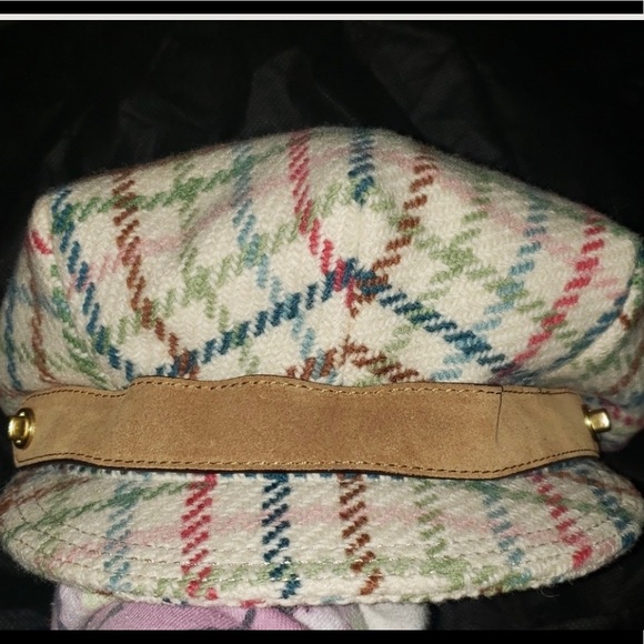 🦄RARE COACH CLASSIC TATTERSALL PLAID NEWSBOY NWOT, PRISTINE CONDITION - Picture 3 of 10